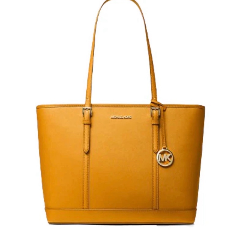 Michael Kors Jet Set Travel Saffiano Leather Tote Bag